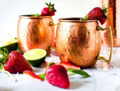 Strawberry Basil Moscow Mule