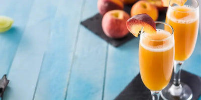 Peach Bellini Mocktail Recipe